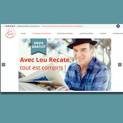 Site web création, web design Lou Recate Services